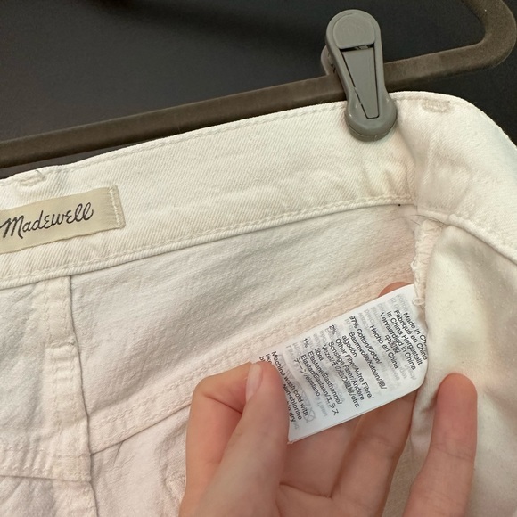 MADEWELL High-Rise Denim Short in Tile White Sz.27 - Picture 9 of 11